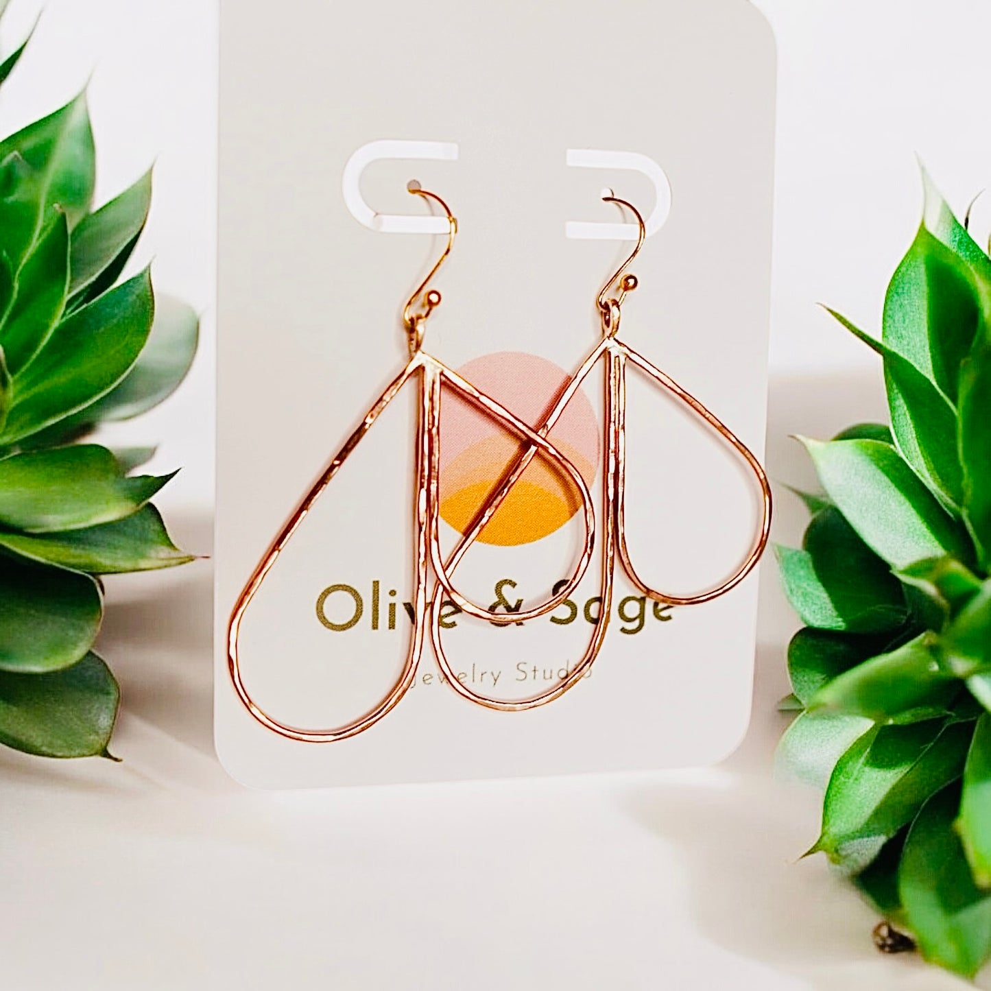 The Rosey Hammered Earrings